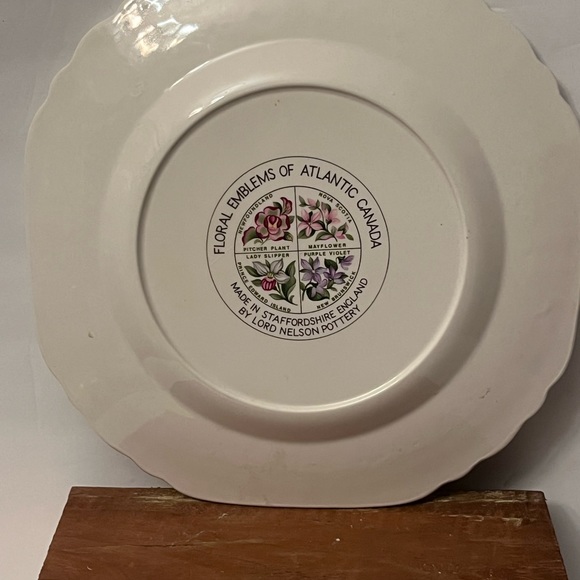 Vintage Lord Nelson Pottery Floral Emblems of Atlantic Canada - Picture 7 of 8